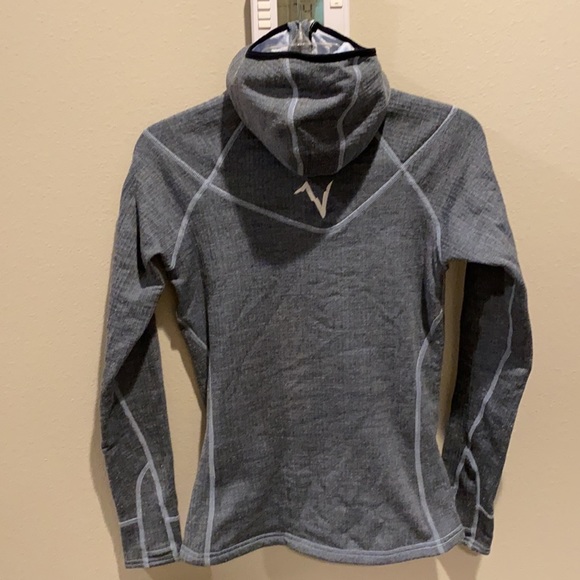 VOORMI Grey 1/2 Zip Pullover Hoodie Jacket - Picture 5 of 14
